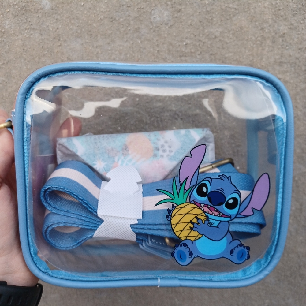 Disney Stitch Clear Crossbody Bag With Cardholder - Picture 4 of 8